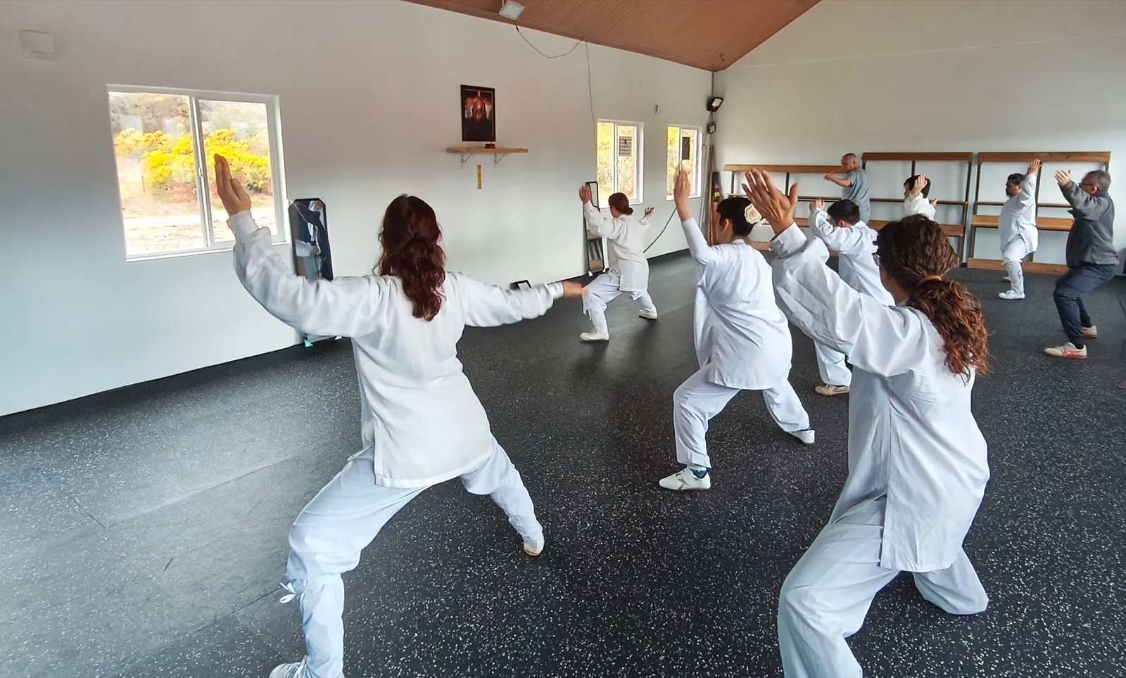 Práctica de Taiji en la Academia
